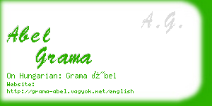 abel grama business card